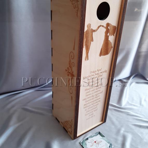 Svadobná krabica na víno